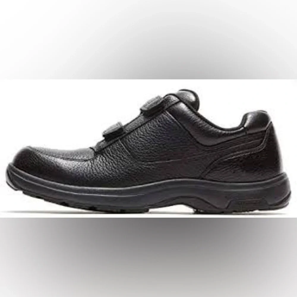 Dunham Black New Balance Winslow‎ Leather Velcro Oxford Sneakers 15 USA
